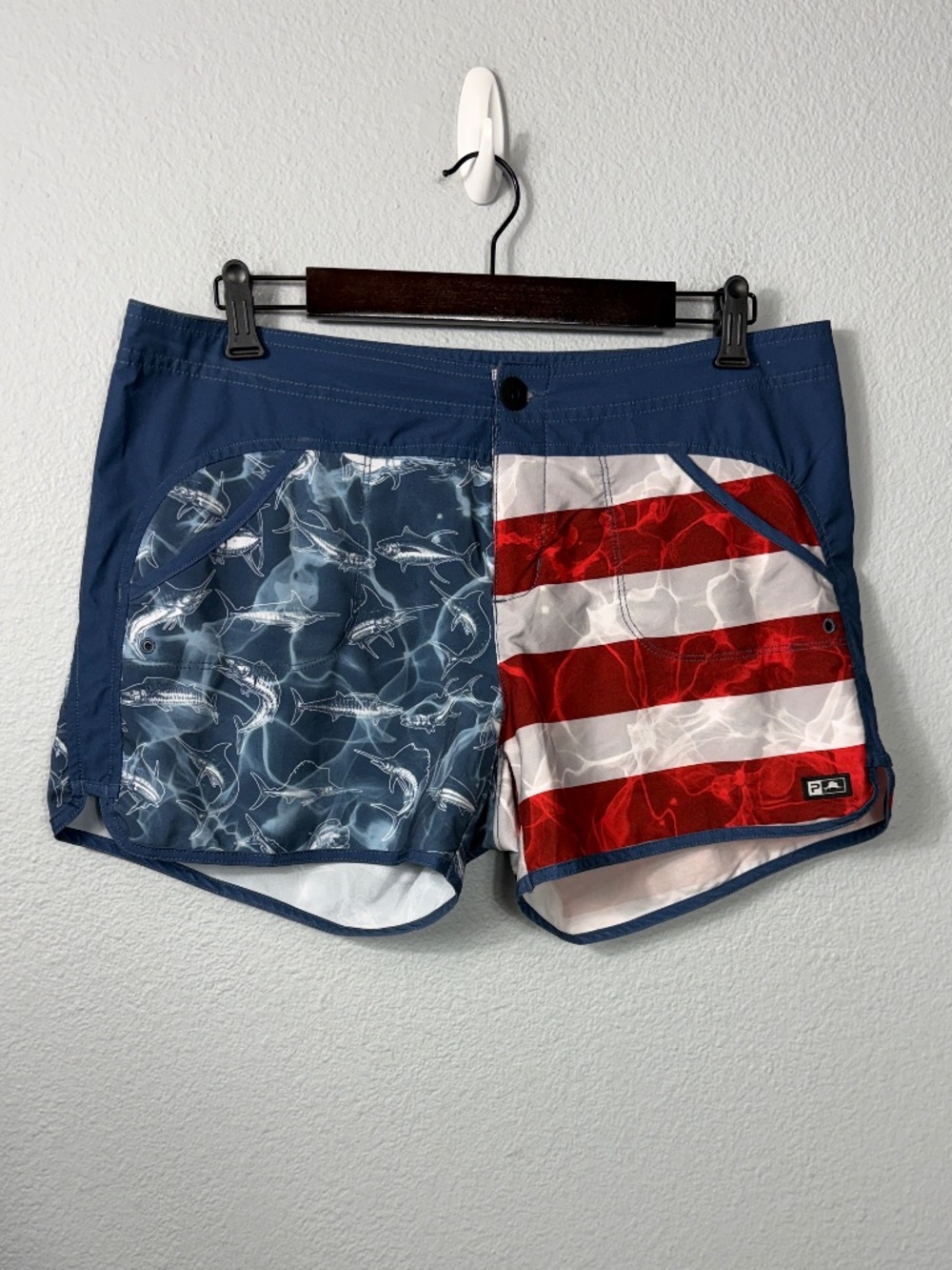 Pelagic Women's Moana American Flag Fishing Shorts